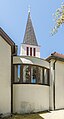 English: Bell tower and rectory Deutsch: Glockenturm und Pfarrhof