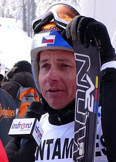 Tomáš Kraus beim Skicross-Weltcup 2010 in Les Contamines-Montjoie