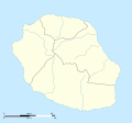 Administrative map of the region and department of Réunion