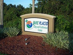 Entrance sign Lake Placid FL Club sign01.jpg