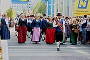 Deutsch: Stadtkapelle Melk an der Donau beim Erntedankumzug beim Landhausfest 2022 in St. Pölten anlässlich 100 Jahre Niederösterreich