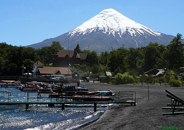 In this leg, teams traveled throughout the Los Lagos Region of Chile, known for its lakes and the Osorno Volcano.