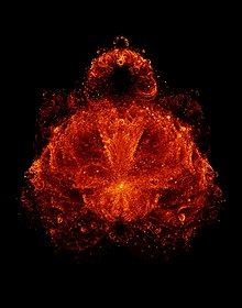 20,000 x 25,000 pixel rendering of a Buddhabrot