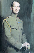Portrait d'un homme en uniforme militaire de couleur kaki.