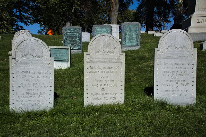 Laughlin tombstones, Allegheny Cemetery