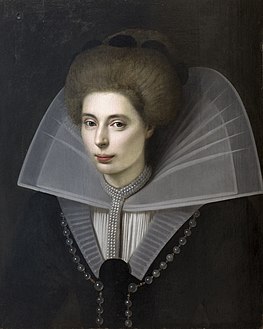 Onbekend-Franse School, Portret van een dame, (1550-1650)