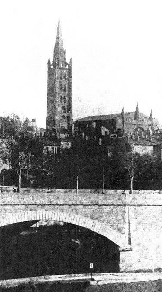 File:Le clocher de l'église Notre-Dame de la Dalbade avant avril 1926.jpg