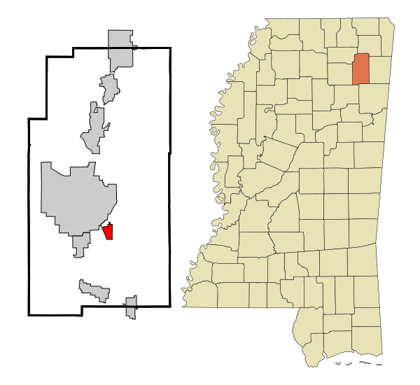 File:Lee County Mississippi Incorporated and Unincorporated areas Plantersville Highlighted.svg