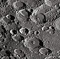 English: Lilius lunar crater as seen from Earth with satellite craters labeled