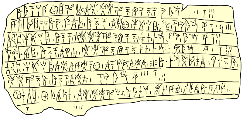 Linear B tablet Ep 704.svg