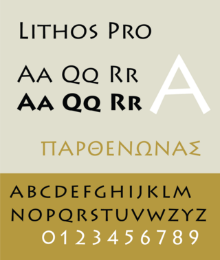 <span class="mw-page-title-main">Lithos</span> Typeface