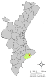 Callosa d'en Sarrià - Carte