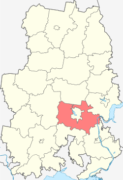 Location of Zavyalovsky District in the Udmurt Republic
