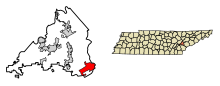 Loudon County Tennessee Incorporated and Unincorporated areas Greenback Highlighted 4730880.svg