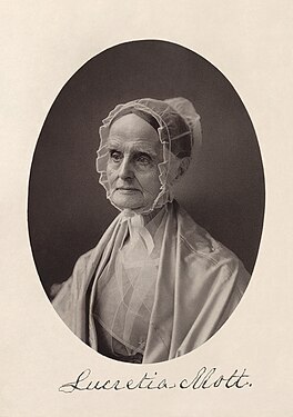 Lucretia Mott, considered the greatest American woman of the 19th century by her contemporaries.