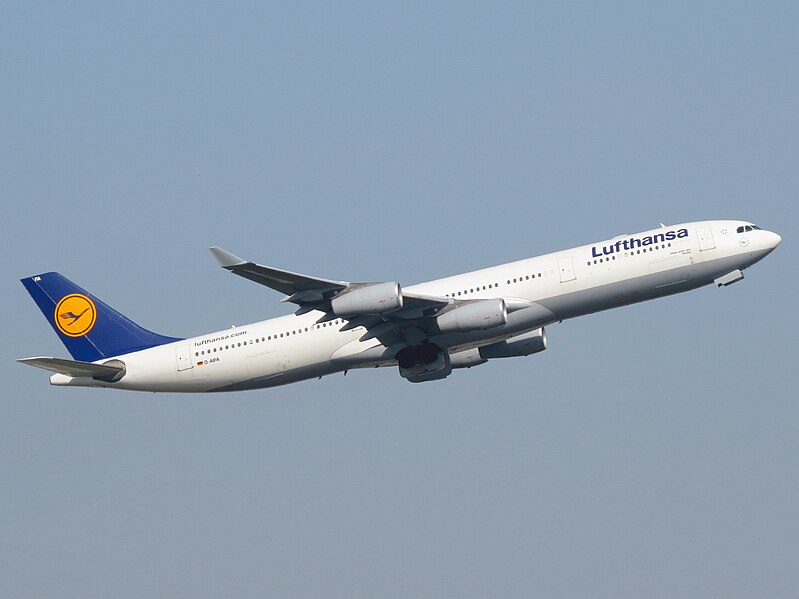 File:Lufthansa, Airbus A340-313, D-AIFA (13569105975).jpg