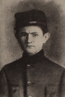 Lumír Březovský en uniformo de Fremdula legio (1914)