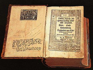 Luther Bible German-language translation of the Bible by Martin Luther