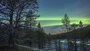 The Lyngen protected area is far north of the Arctic Circle, and the Aurora Borealis is often visible. Photograph: Siri Uldal