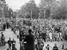 Högerpartiets stora möte i Vasaparken, 1950.