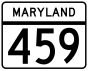 Maryland Route 459 marker