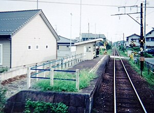 丰木站（2001年，从车窗望向车站）