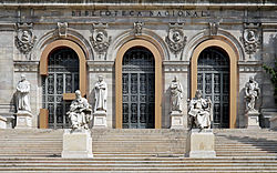 The Biblioteca Nacional de Espana (National Library of Spain) Madrid - Biblioteca Nacional 02.jpg