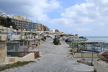 Boathouses built on the site of the redoubt Malta - St. Paul's Bay - Triq tax-Xtut 06 ies.jpg