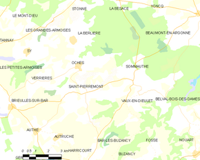 Poziția localității Saint-Pierremont