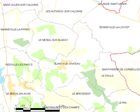 Poziția localității Blangy-le-Château