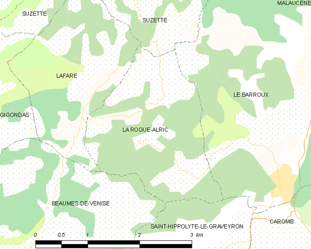 La Roque-Alric - Localizazion
