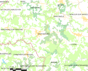 Poziția localității Saint-Mathieu