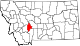 Carte d'état mettant en évidence le comté de Broadwater