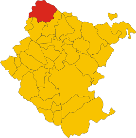 Localização de Pratovecchio-Stia