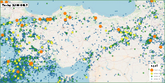 Image 55Map of earthquakes in Turkey 1900–2017 (from Geography of Turkey)