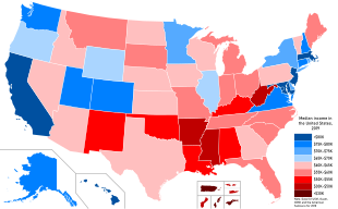 Map of states by median household income in 2019. Map of states by median household income in 2019.svg