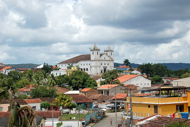 Vista da cidade, com a Igreja Matriz ao fundo