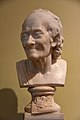 Marble bust of Voltaire, 1870-1900 CE. From France. After Jean-Antoine Houdon. The Victoria and Albert Museum, London