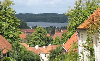 Mariager Town in North Denmark Region, Denmark