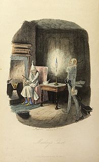 Ebenezer Scrooge focal character of Charles Dickens 1843 novella, A Christmas Carol