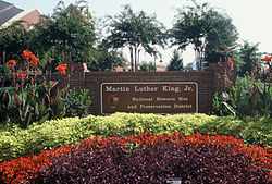 The site of the Scripto plant is now a parking lot for the Martin Luther King Jr. National Historical Park. Martin Luther King, Jr. National Historic Site 0034038-R1-E001.jpg