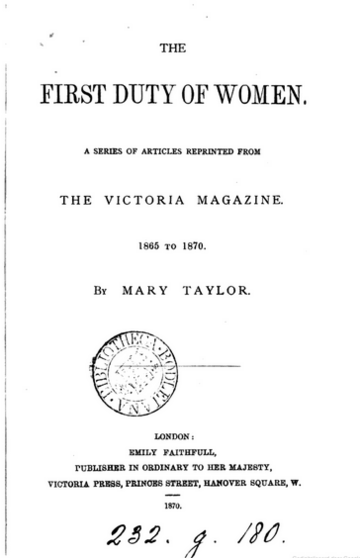 Mary Taylor (women's rights advocate)