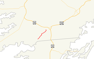 A map of the far southern Eastern Shore of Maryland showing major roads. Maryland Route 371 runs from Cedar Hall to Pocomoke City.