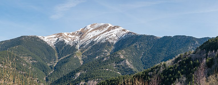 Massís del Casamanya seen from Ordino lookout, Canillo/Ordino parish, Andorra