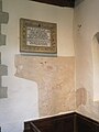 Wall painting from c.1200 inside the Church of Saint Nicholas, Pyrford. [47]
