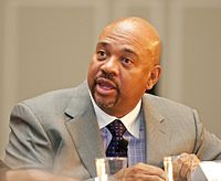 Michael Wilbon - co-host of Pardon the Interruption and host of NBA Countdown Michael Wilbon 2011.jpg