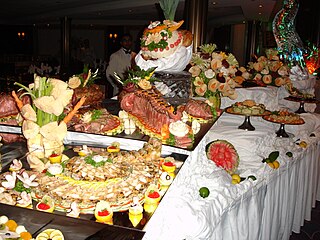 buffet table