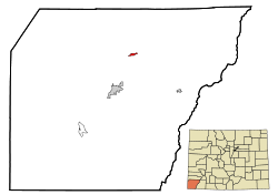 Location in Montezuma County and the کلرادو