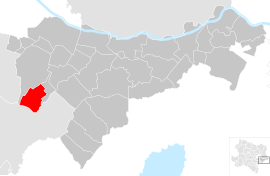 Poloha obce Moosbrunn v okrese Bruck an der Leitha (klikacia mapa)