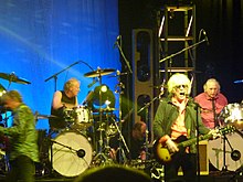 Chambers (second from left) with Mott the Hoople in 2009 Mott the Hoople.jpg